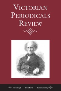 front page of Victorian Periodicals Review, 14.2 (Summer 2014)