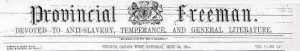 The Provincial Freeman masthead