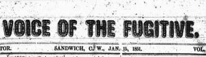 Voice of the Fugitive masthead